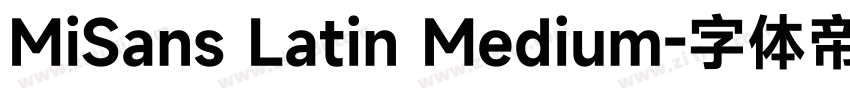 MiSans Latin Medium字体转换